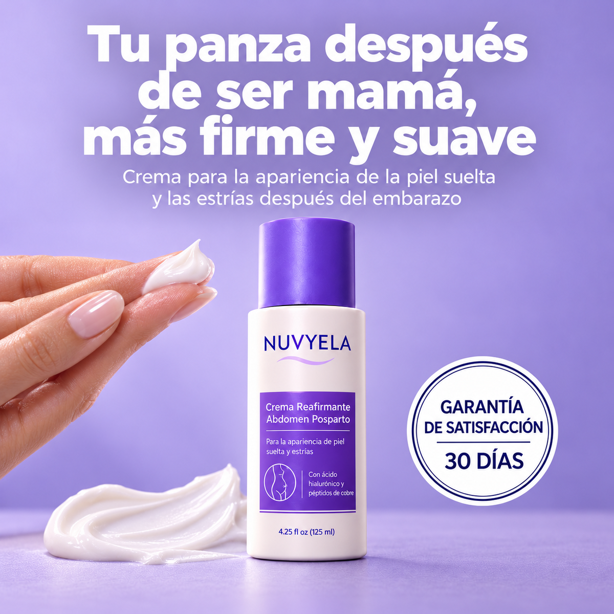 Nuvyela® Crema Reafirmante para Abdomen Posparto