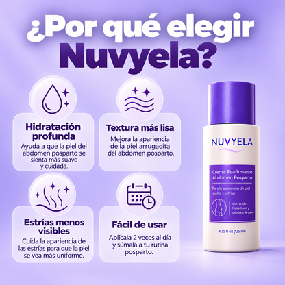 Nuvyela® Crema Reafirmante para Abdomen Posparto